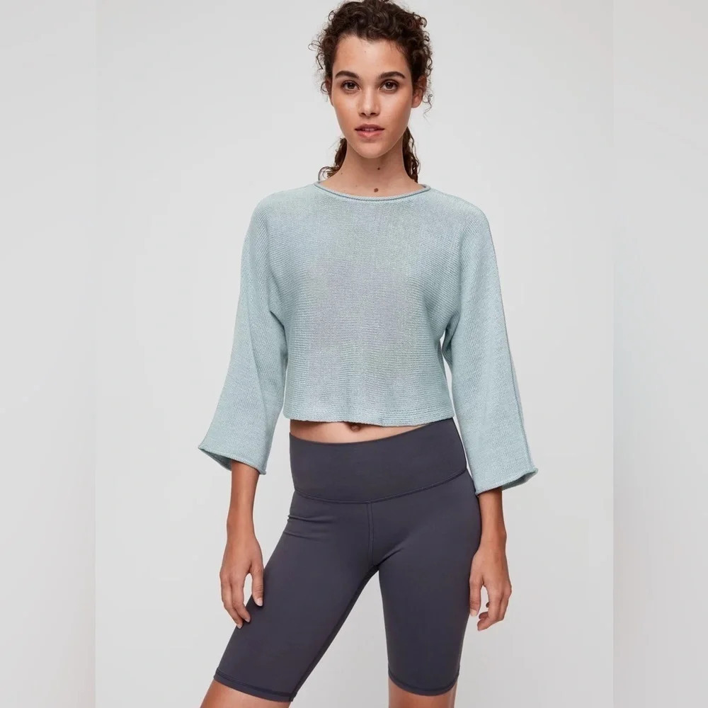 NEW Marianna Cropped Wide Sleeve Sweater - The Group Babaton by Aritzia - Picture 9 of 12
